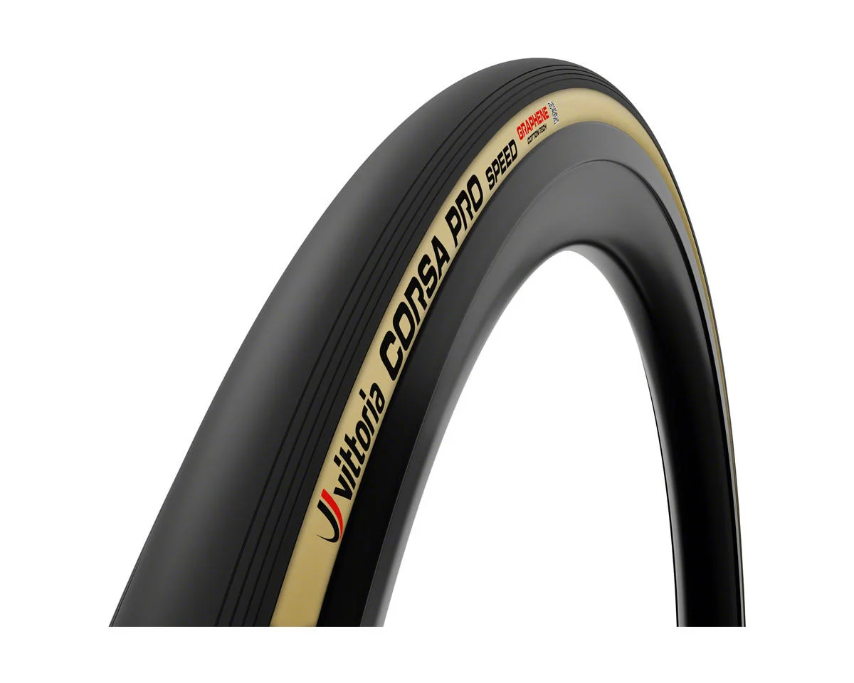 Vittoria Corsa Pro Speed G2.0 Tubeless TT Tire (Tan Wall) (700c) (24mm) (Graphene + Silica/Corespun-K)